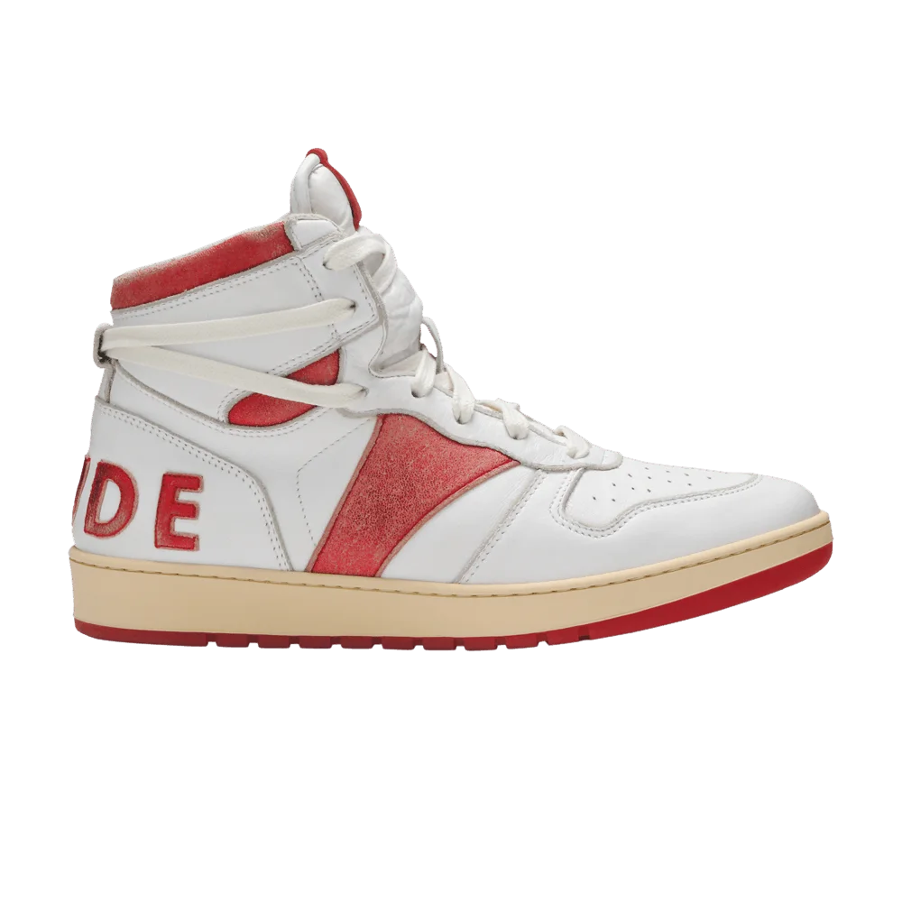 Krossovki-Rhude-Rhecess-High-White-Red