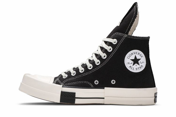 Кроссовки Rick Owens x Converse TURBODRK Chuck 70 High 'Black'