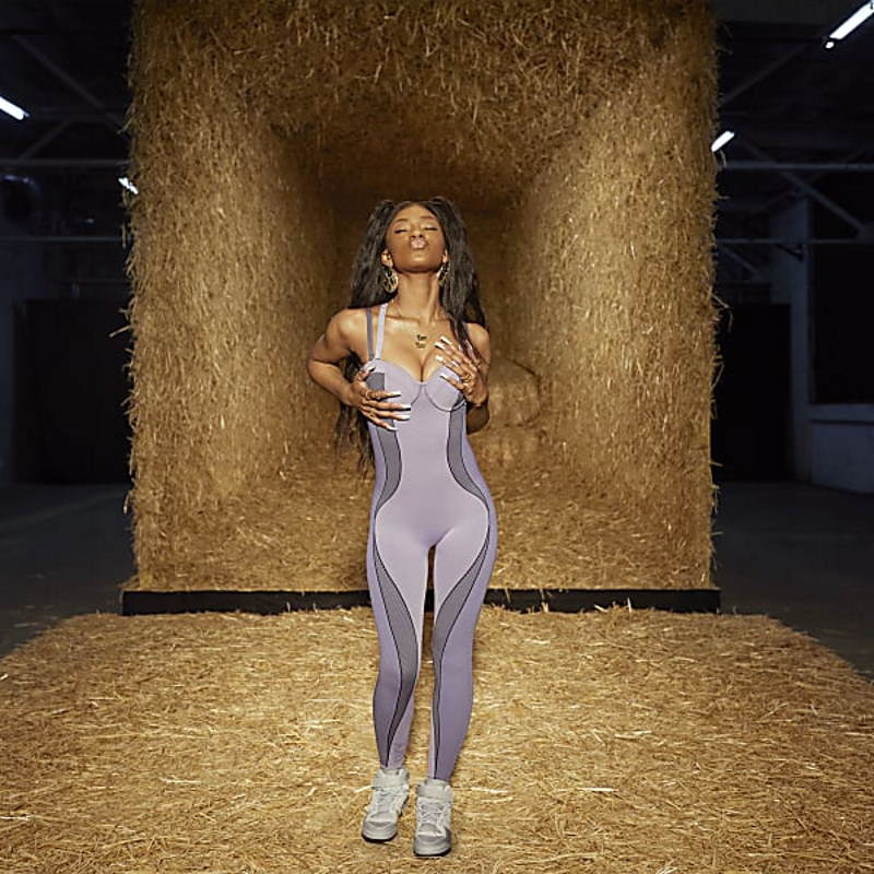 Комбинезон adidas Ivy Park Knit Catsuit Purple Glow/Dark Blue/Dust Purple