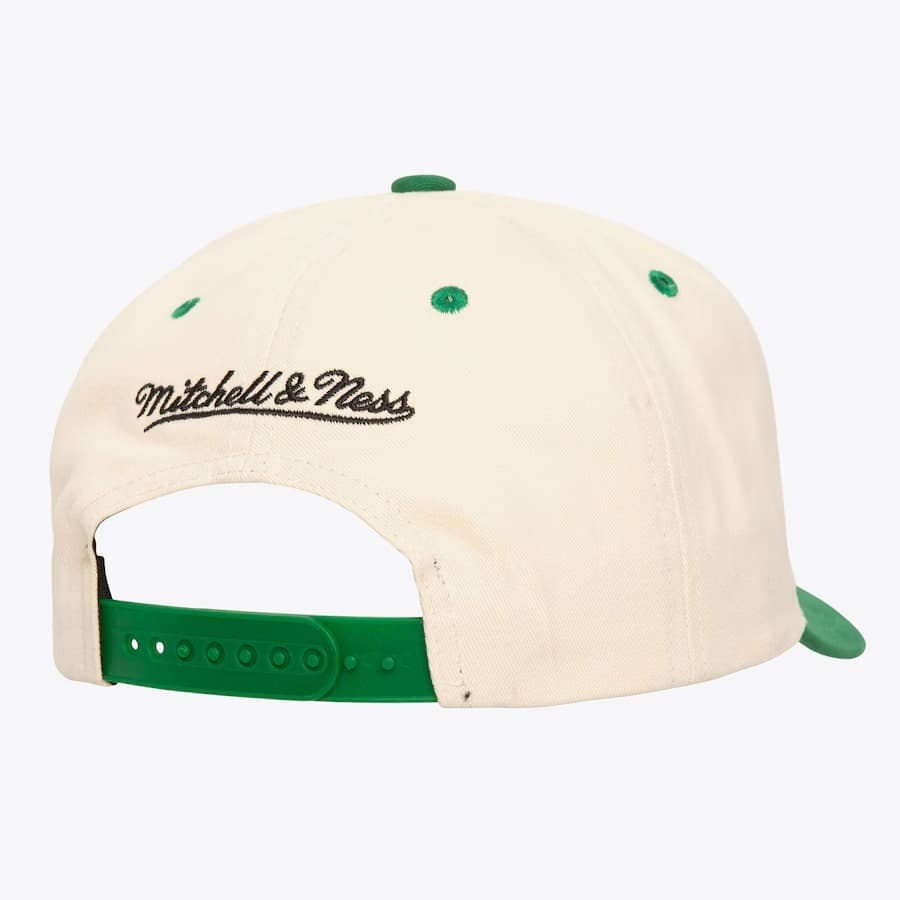 Mitchell-Ness-Cream-Boston-Celtics-Horizon-Pro-Crown-Snapback-Hat-1