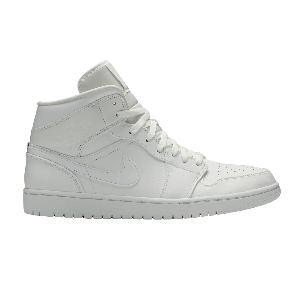 Krossovki-Air-Jordan-1-Mid-Triple-White-2019