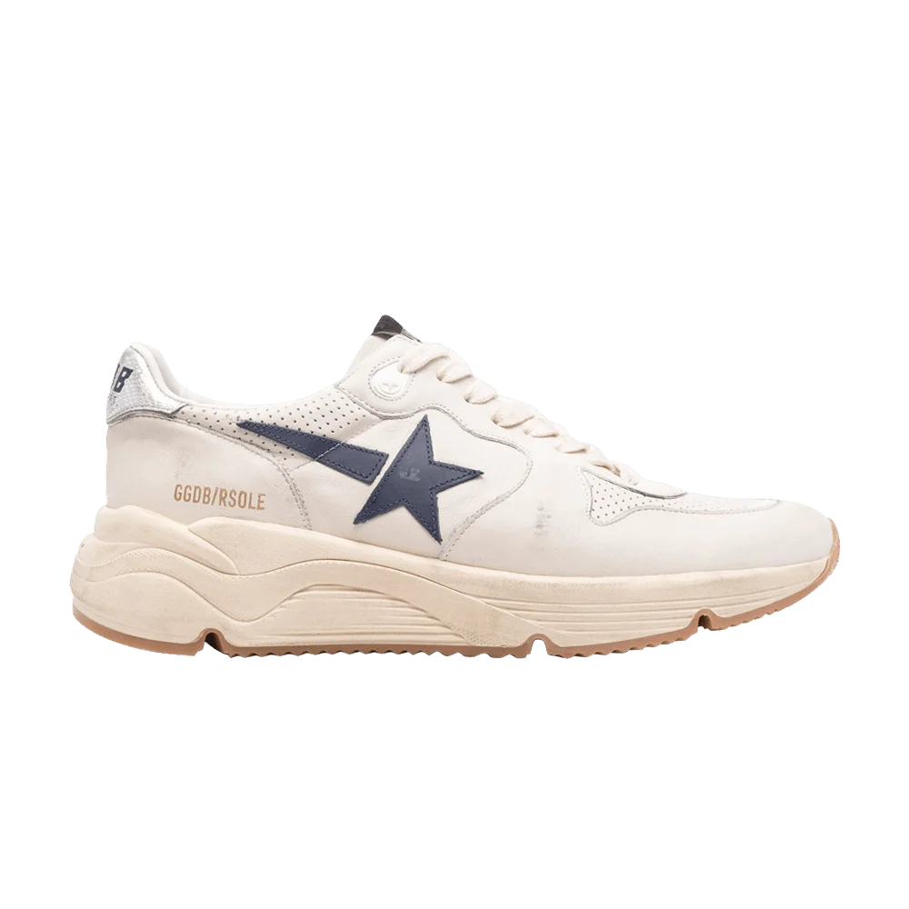 Кроссовки Golden Goose Running Sole 'Ecru Blue Silver'