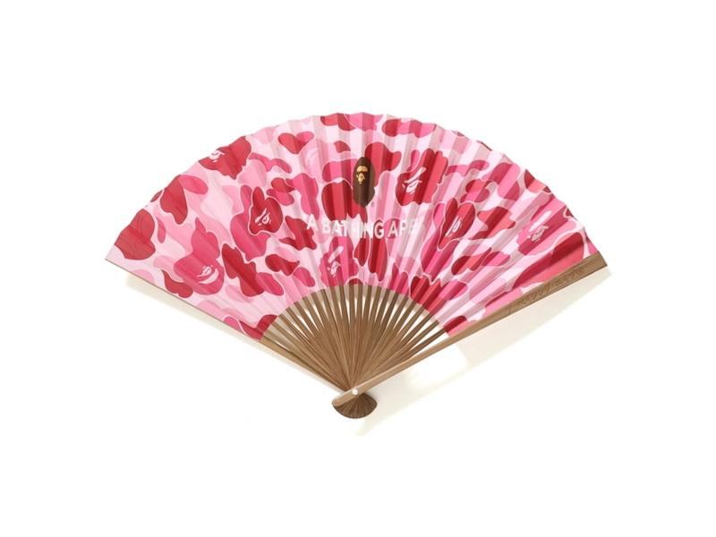 Веер BAPE ABC Japanese Folding Fan Red