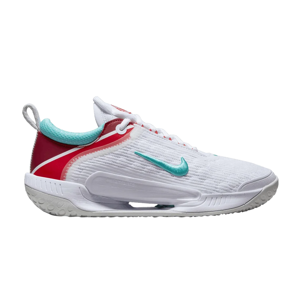 Кроссовки Wmns NikeCourt Zoom NXT 'White Habanero Red Teal'
