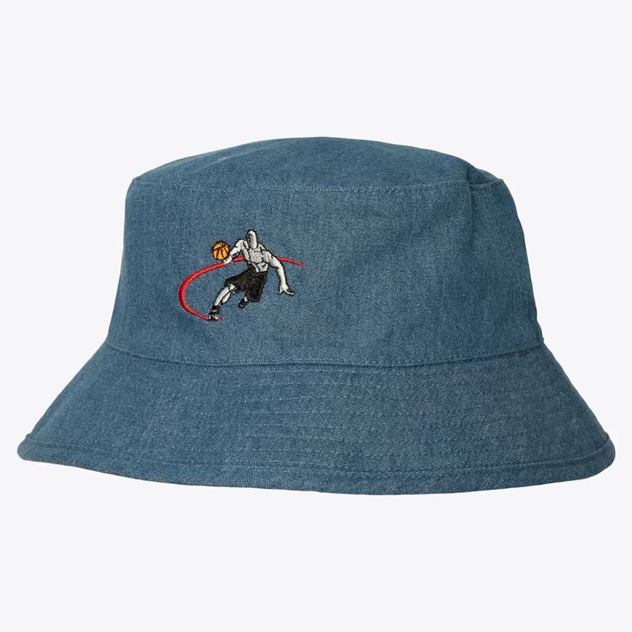 Панама Mitchell & Ness Blue AND1 Mixtape Reversible Bucket Hat