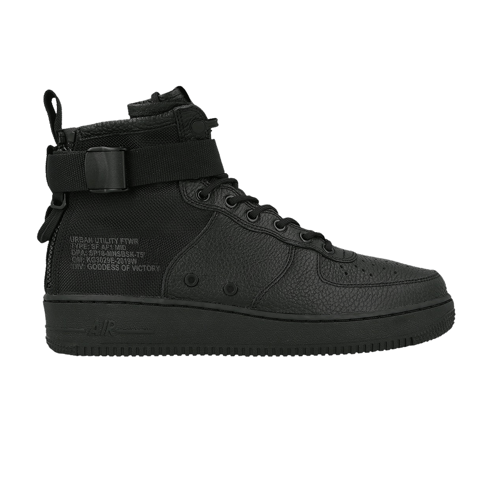 Кроссовки Nike SF Air Force 1 Mid 'Triple Black'