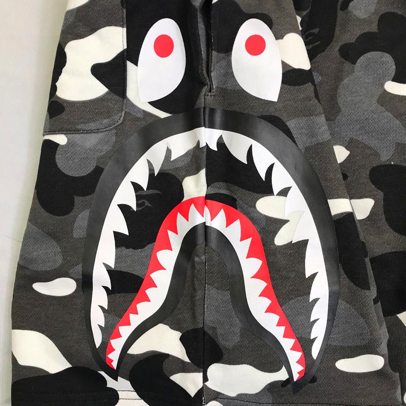 Спортивные шорты BAPE City Camo Shark Sweat Shorts Black