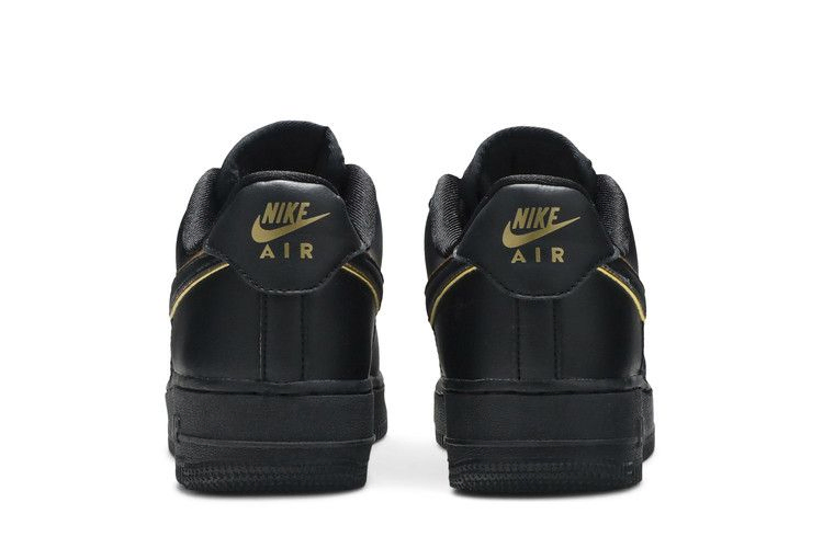 Кроссовки Nike Wmns Air Force 1 Low '07 Essential 'Black Gold Swoosh'
