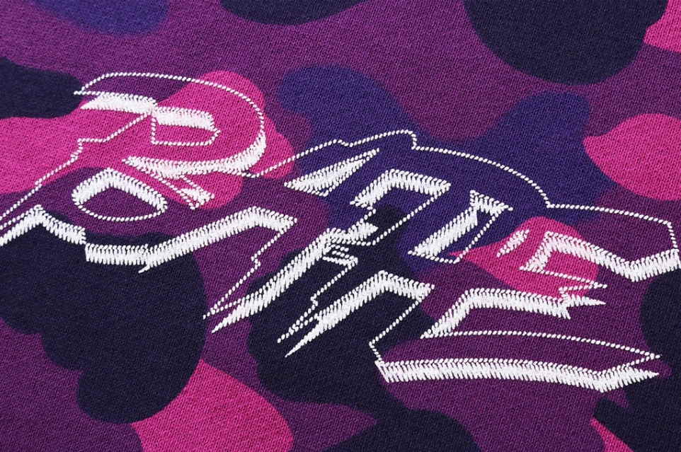 Толстовка BAPE A Bathing Ape Color Camo Crewneck Purple/Pink