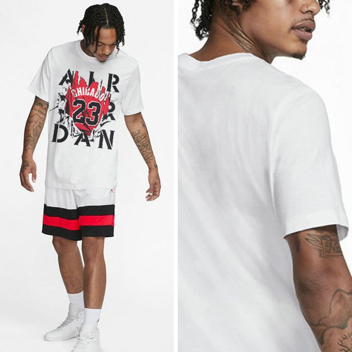 Футболка Ehot Jordan Crack White T-shirt