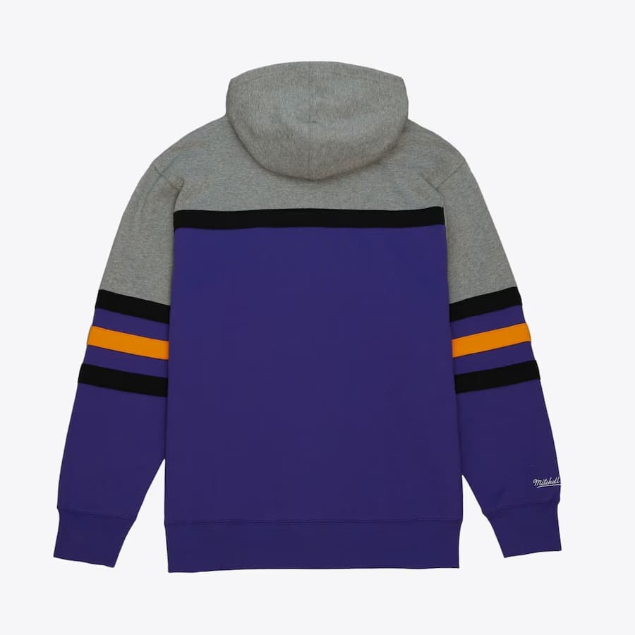 Худи Mitchell & Ness Purple Los Angeles Kings Head Coach Pullover Hoodie