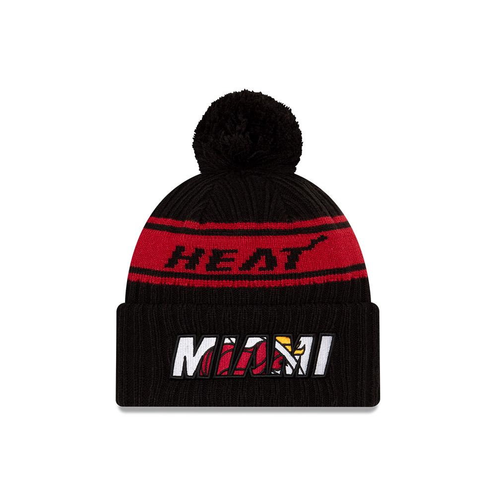 Шапка New Era Miami Heat 2021 Draft Edition Pom Knit NBA Beanie