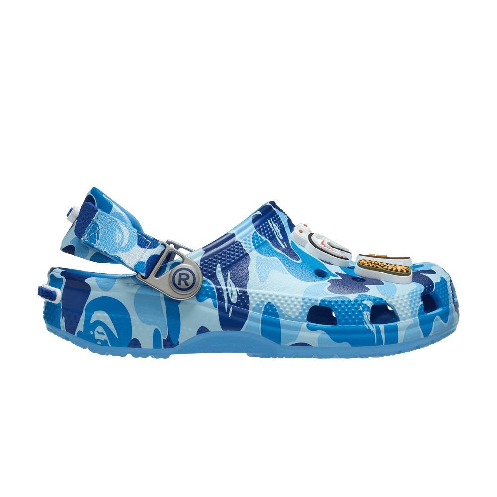 Кроссовки Crocs BAPE x Classic Clog Kids 'ABC Camo - Blue'