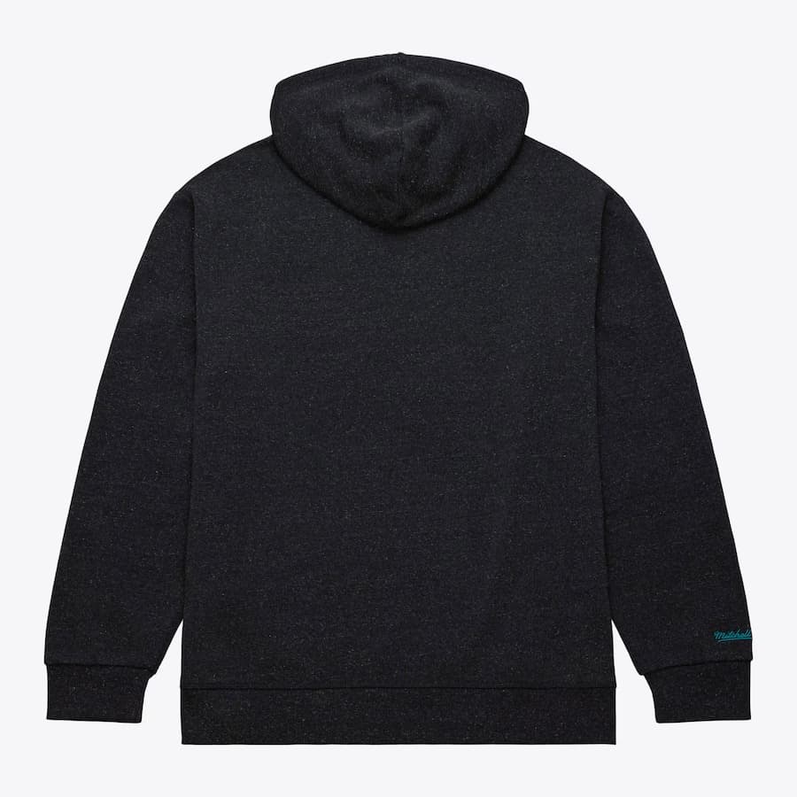 Худи Mitchell & Ness Black Charlotte Hornets Snow Washed Fleece Pullover Hoodie