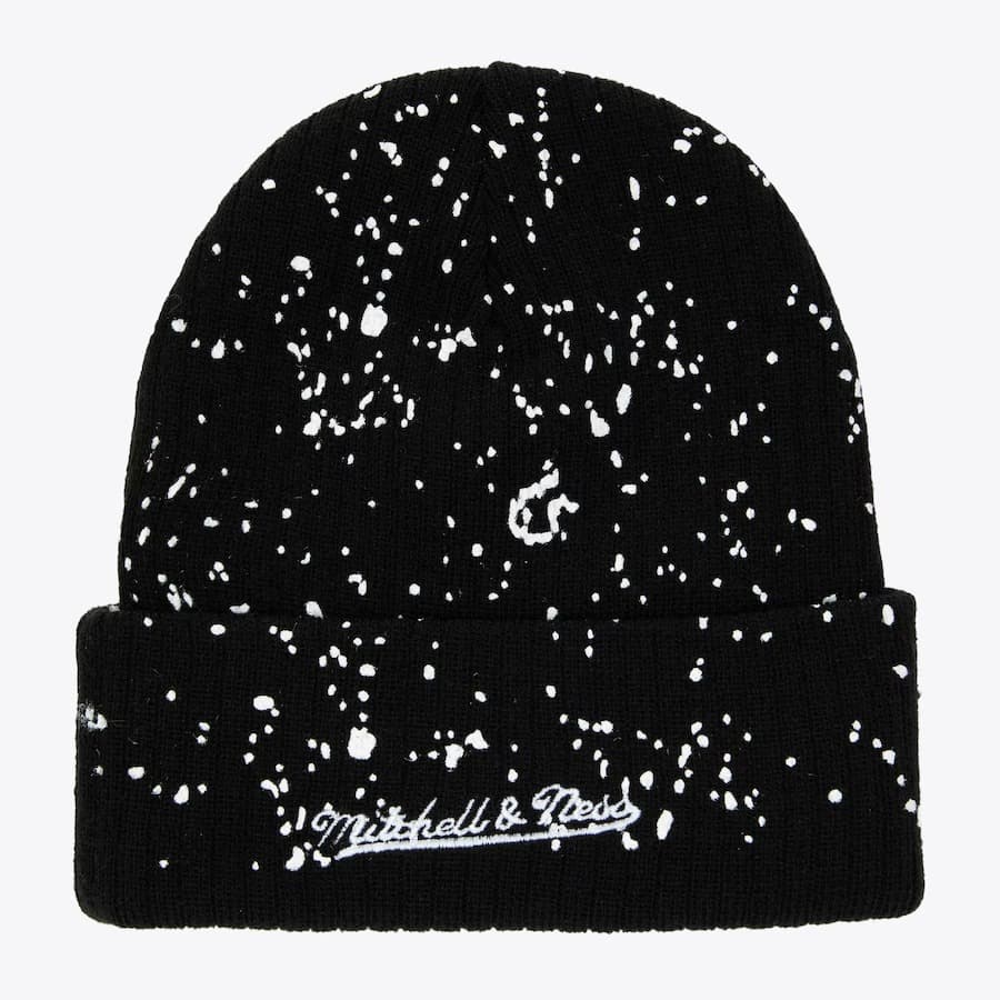 Шапка Mitchell & Ness Black Toronto Maple Leafs Nep Cuffed Knit Hat