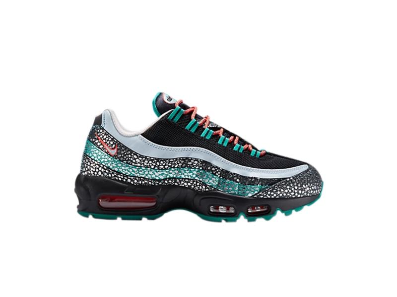 Кроссовки Nike Air Max 95 Black Laser Orange Dark Grey