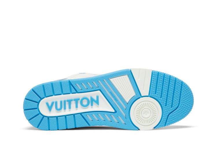 Кроссовки Louis Vuitton Trainer Low 'Velcro Strap - Light Blue Monogram Denim'
