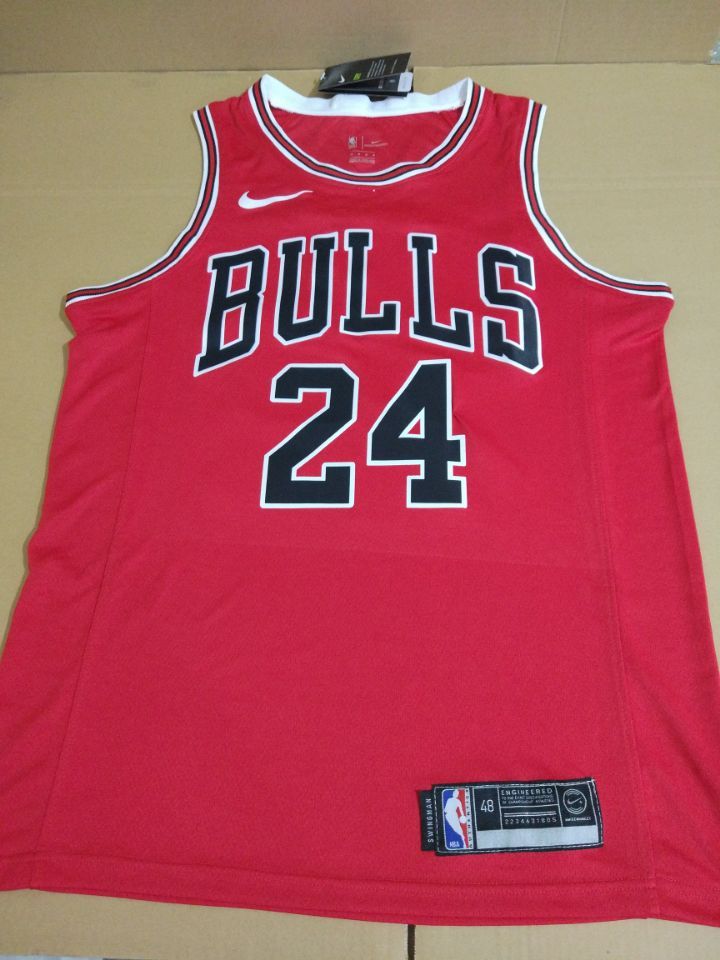 Баскетбольная джерси 2017-18 Lauri Markkanen Chicago Bulls #24 Icon Red