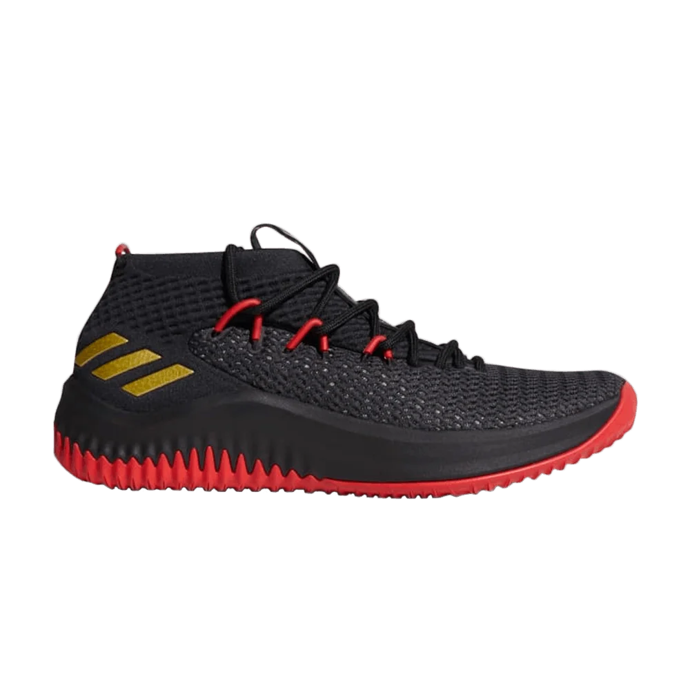 Krossovki-Adidas-Dame-4-Black-Scarlet-Gold