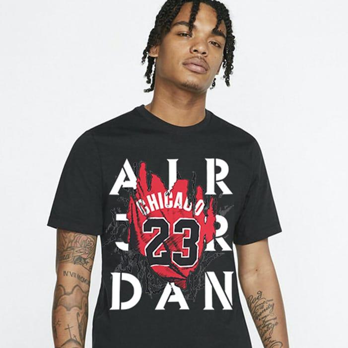 Футболка Ehot Jordan Crack Black T-shirt