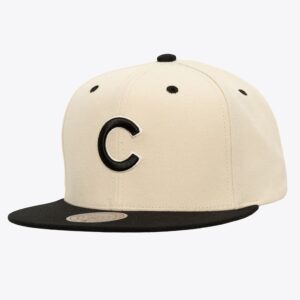 Mitchell-Ness-Cream-Black-Chicago-Cubs-Logo-Snapback-Hat-300x300