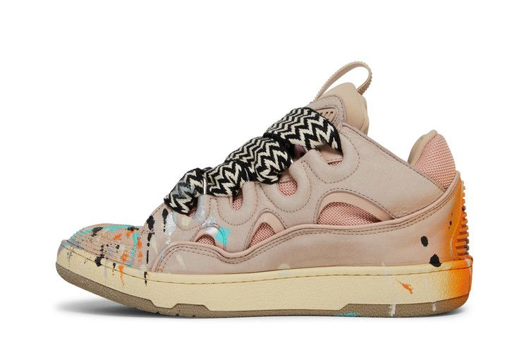 Кроссовки Gallery Dept. x Lanvin Wmns Curb Light Sneakers 'Paint Drip - Pale Pink'