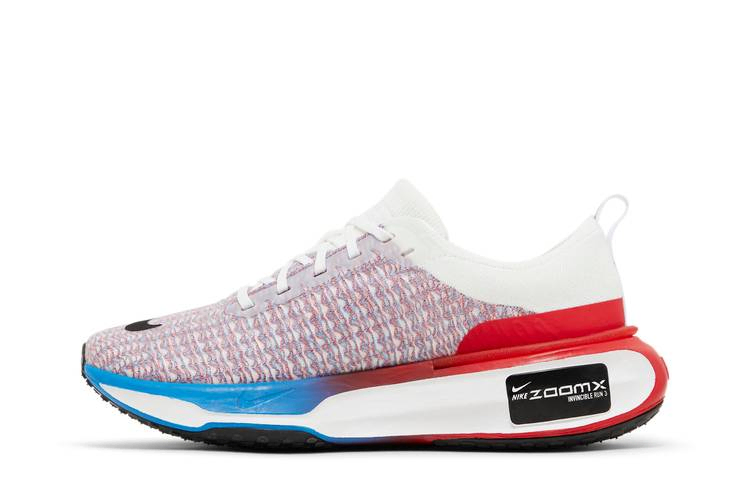 Кроссовки Nike ZoomX Invincible 3 'White Photo Blue Red'