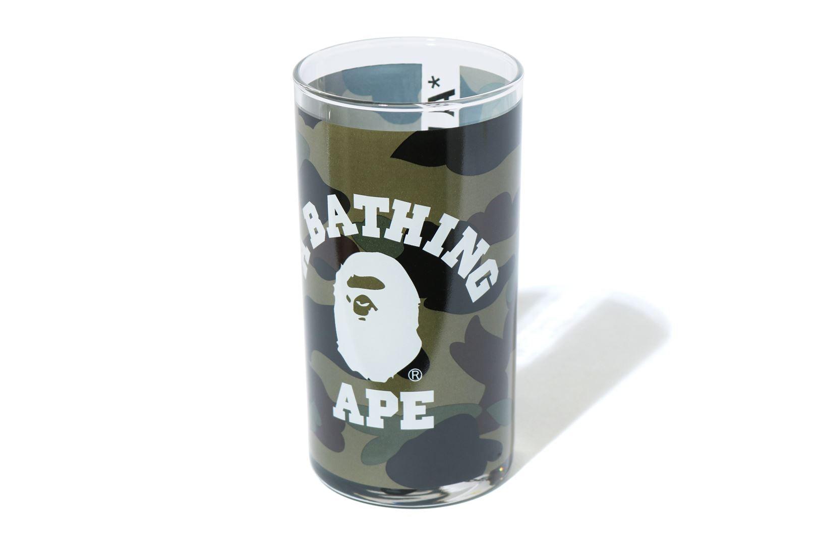Стеклянный стакан BAPE 1st Camo College Glass Cup Green
