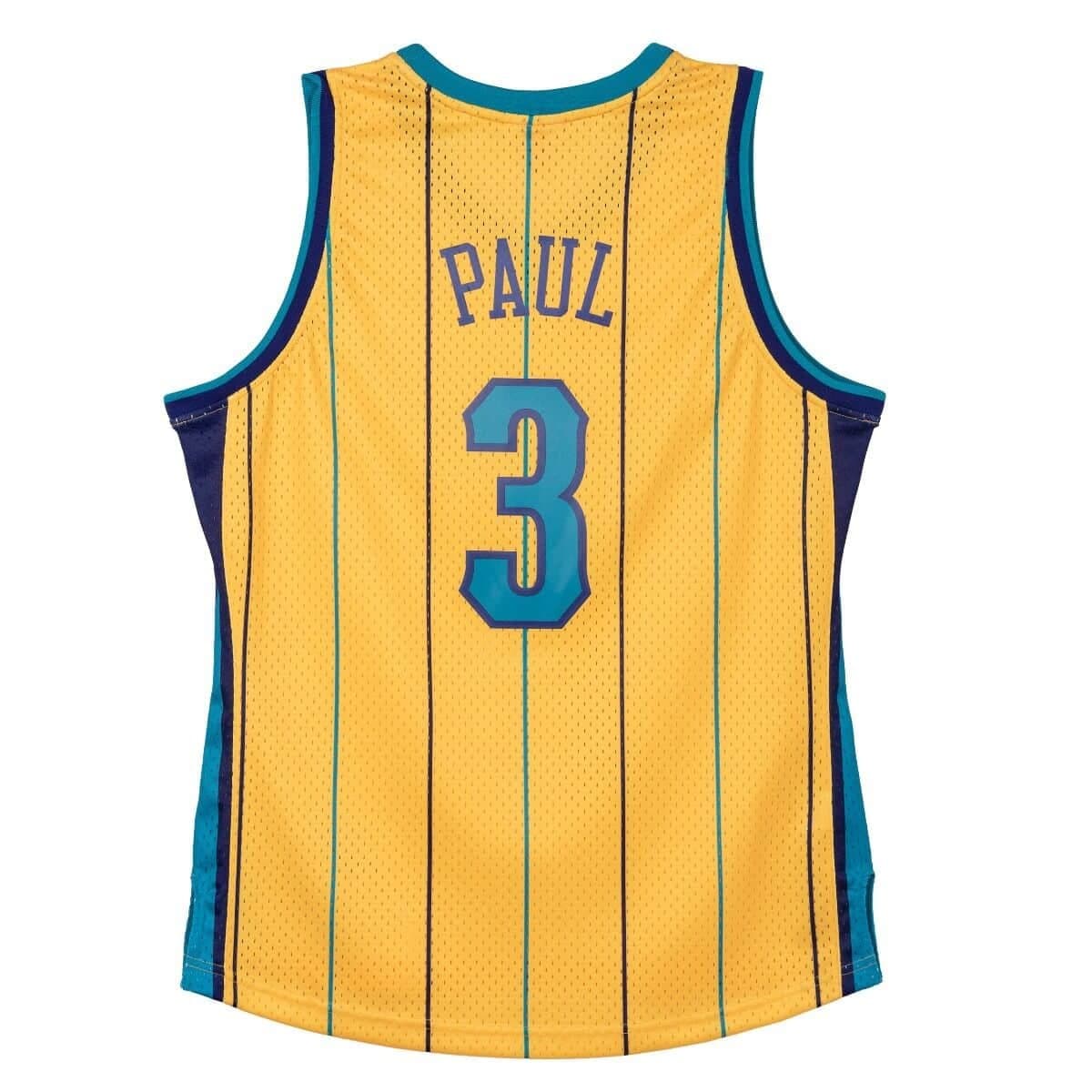 Баскетбольная джерси 2010-11 New Orleans Hornets Chris Paul #3 Swingman Hardwood Classics Yellow Jersey