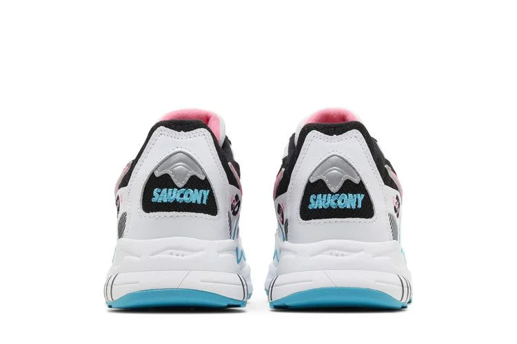Кроссовки Saucony 3D Grid Hurricane 'White Black Pink'