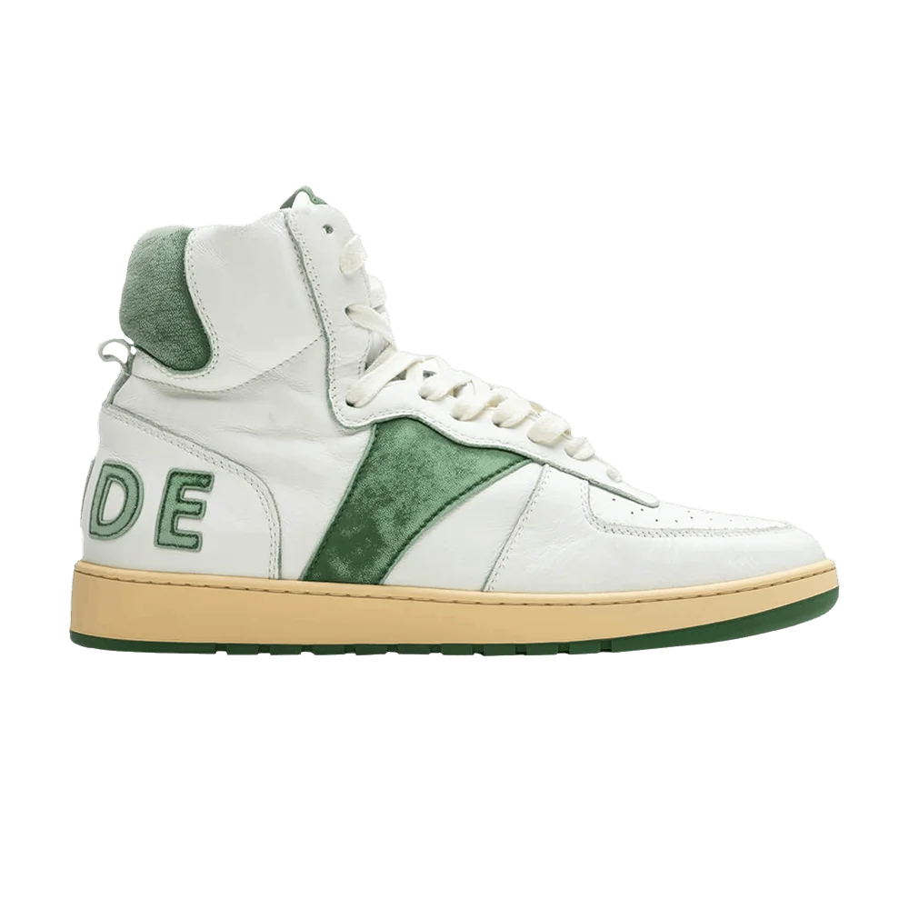 Krossovki-Rhude-Rhecess-Sky-Hi-White-Green