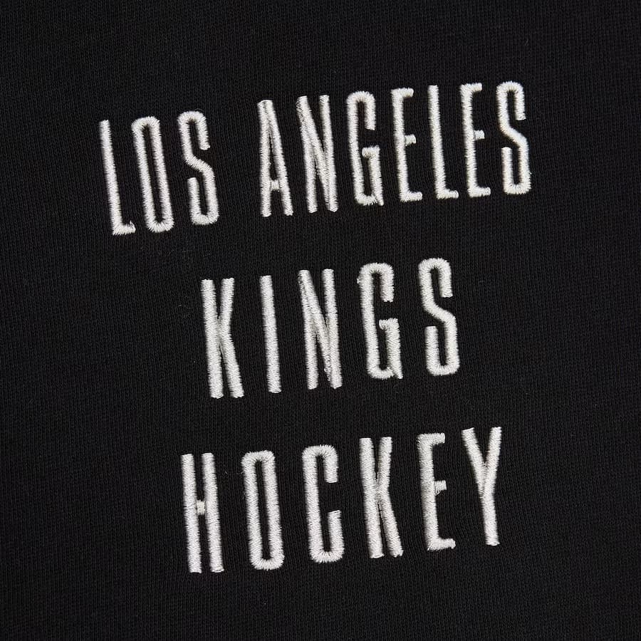 Худи Mitchell & Ness Black Los Angeles Kings Team OG 2.0 Vintage Logo Fleece Pullover Hoodie