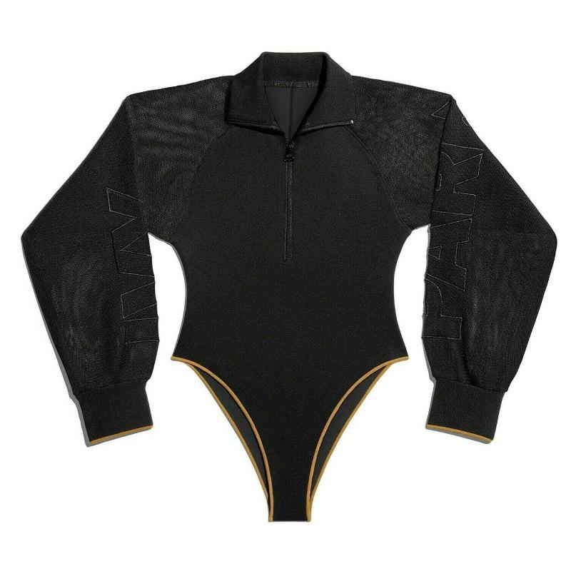 Боди adidas Ivy Park Mesh Sleeve Bodysuit Black/Mesa