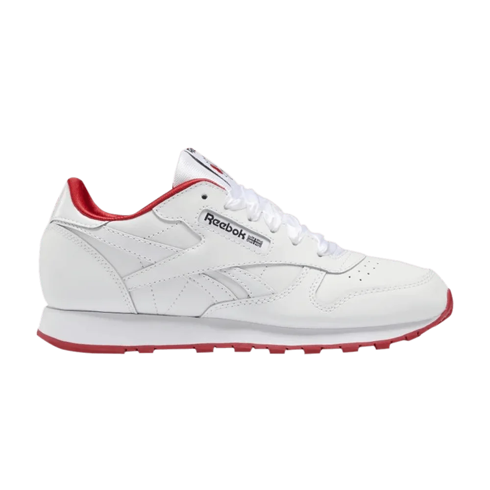 Кроссовки Reebok Classic Leather J 'White Vector Red'