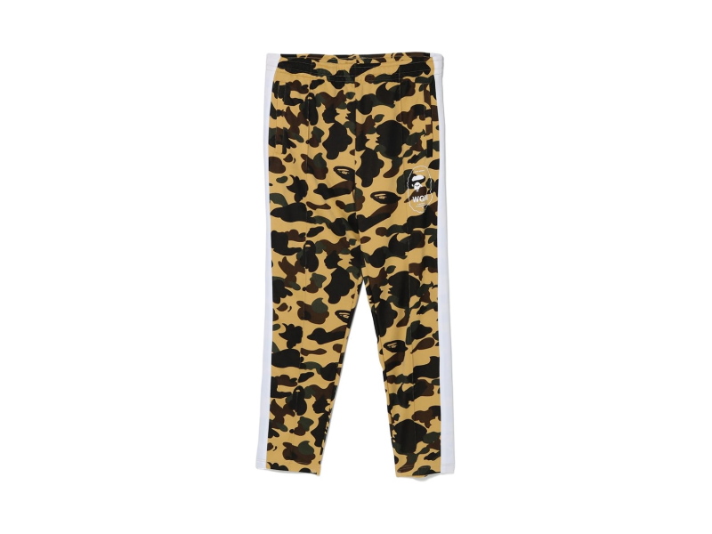 Спортивные штаны BAPE 1st Camo Line Jersey Pants Yellow
