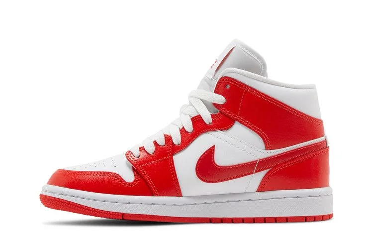 Кроссовки Wmns Air Jordan 1 Mid 'Habanero Red'
