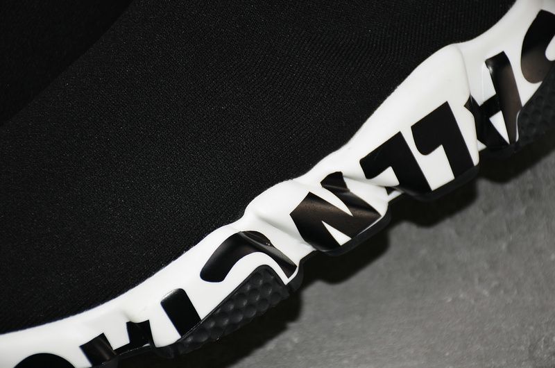 Balenciaga-Speed-Trainer-Graffiti-Black-White-14