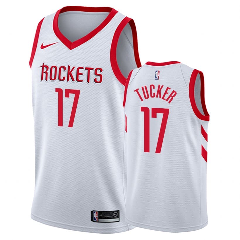 Баскетбольная джерси 2018-19 Houston Rockets #17 P.J. Tucker Association Edition White Swingman Jersey