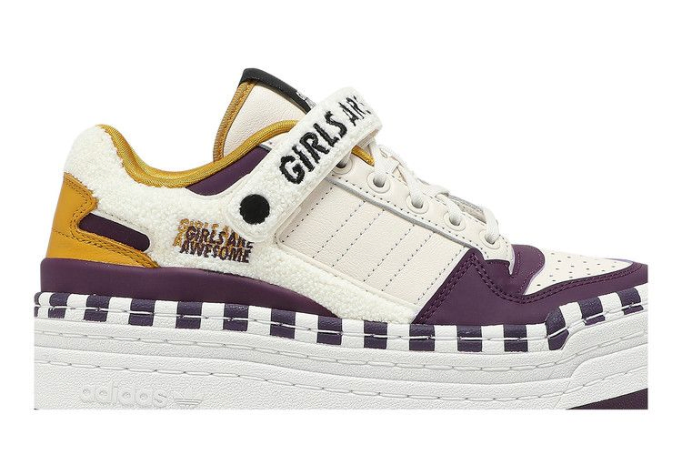 Кроссовки Girls Are Awesome x adidas Wmns Triple Platforum Low 'White Purple Beauty'