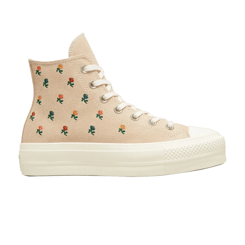 Converse Wmns Chuck Taylor All Star Lift Platform High 'Embroidered Roses'
