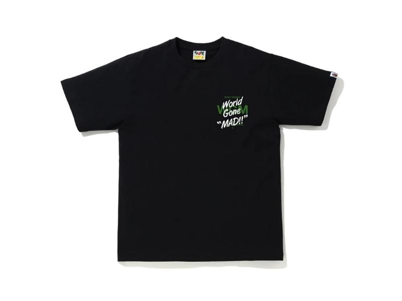 Футболка BAPE ABC Camo WGM Ape Head Tee Black/Green