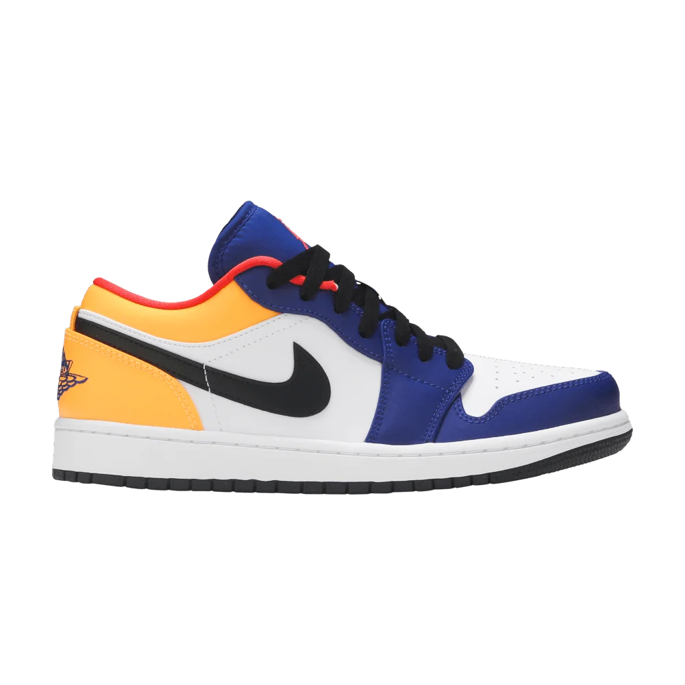 Krossovki-Air-Jordan-1-Low-White-Deep-Royal-Blue