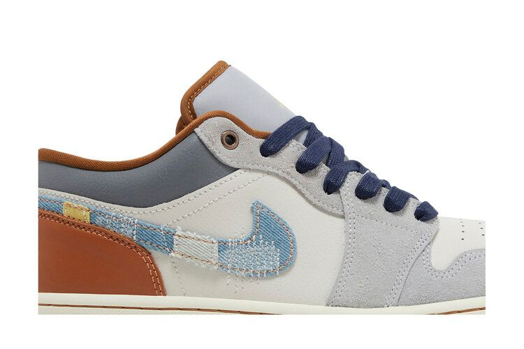 Кроссовки Air Jordan 1 Low SE 'Repaired Denim Swoosh'