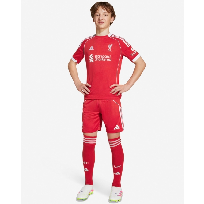 Детские футбольные шорты Liverpool FC adidas Youth 25/26 Home Shorts
