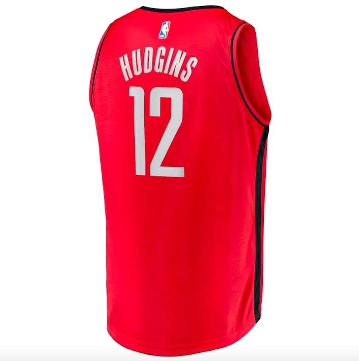 Баскетбольная джерси Houston Rockets #12 Trevor Hudgins Fast Break Icon Red Jersey