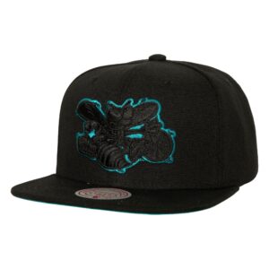 Mitchell-Ness-TC-Bottoms-Snapback-HWC-Charlotte-Hornets-Hat-300x300