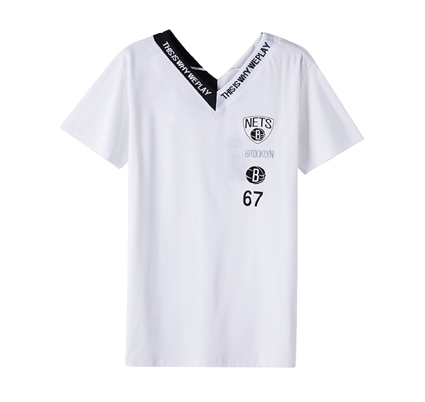 Футболка 2018 NBA Brooklyn Nets #67 Black/White Tee