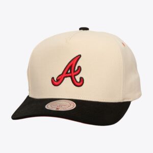 Mitchell-Ness-Cream-Atlanta-Braves-Overspray-Pro-Crown-Snapback-Hat-300x300