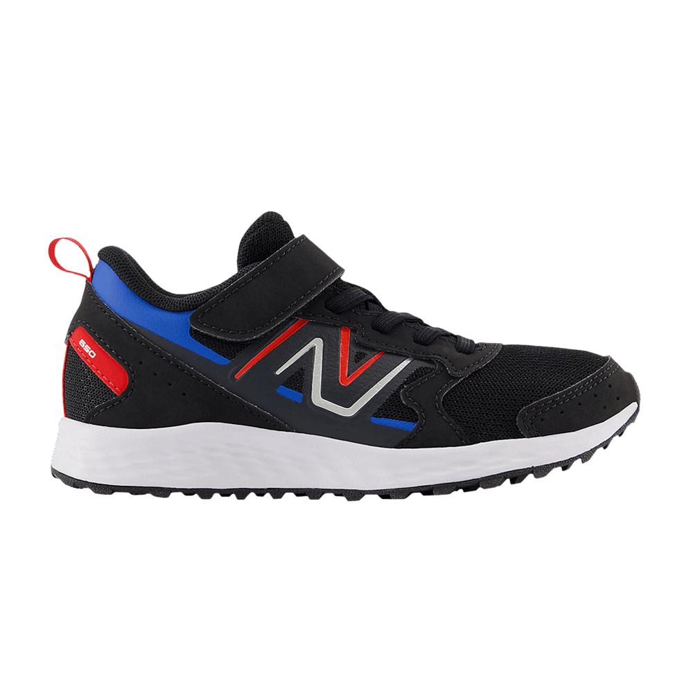 Кроссовки New Balance Fresh Foam 650 Bungee Lace Top Strap Big Kid Wide 'Black Team Red'