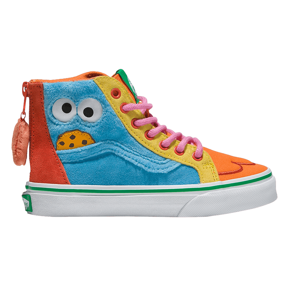 Кроссовки Sesame Street x Vans Sk8-Hi Zip Kids 'Cookie Monster'